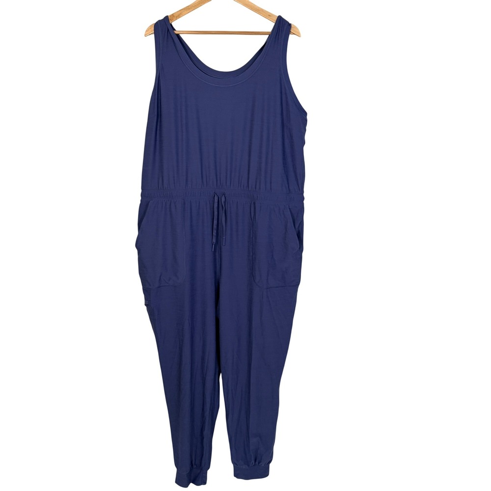Duluth Trading Co Armachillo Jumpsuit Womens XXL Blue Excellent Cooling Jogger